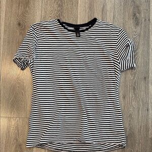 Striped Black and White stripe men’s tee